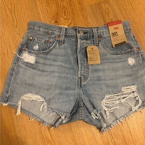 Levi's Women's Light Blue Jean Shorts